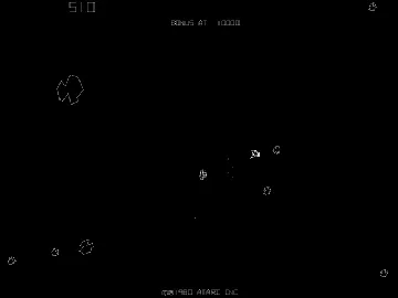 Asteroids Deluxe (rev 1) screen shot game playing